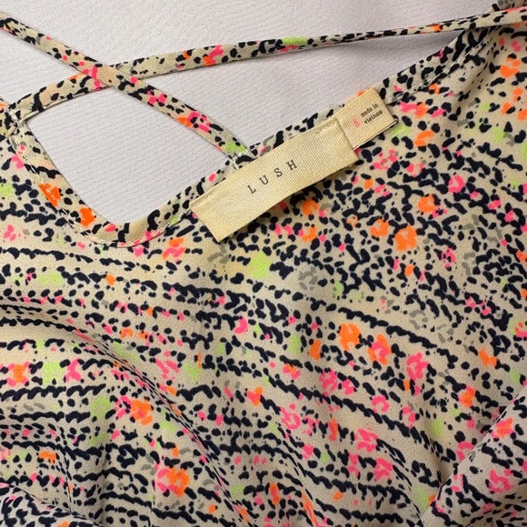 LUSH Mini Sundress Speckled Fluorescent Size Small‎ - Picture 6 of 7